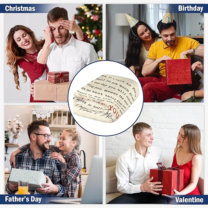 Romantic Gifts for Him Men - to My Awesome Man Soft Fleece Throw Blanket 50x60 in - Father's Day Anniversary Birthday Gifts for Men Couple Husband Boyfriend