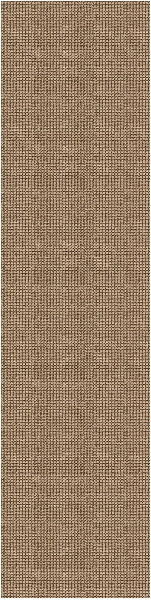 IOHOUZE Washable Runner Rug 2'x8' Rubber Backing Hallway Runner Entryway Runner Indoor, Kitchen Rugs Woven Cotton Floor Carpet for Kitchen Hall Entrance Bedroom, Tan/Brown