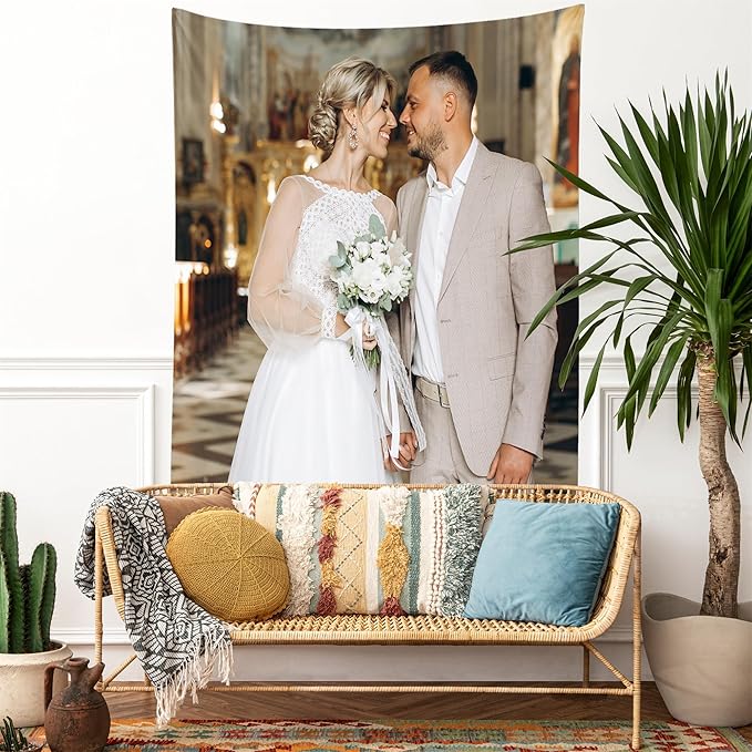 BELECO 118x78 Inch Custom Tapestry Personalized Backdrop Custom Tapestries Poster Banner Upload Images Create Your Own Unique Tapestry Wall Hanging For Living Room Bedroom Dorm Home Decor