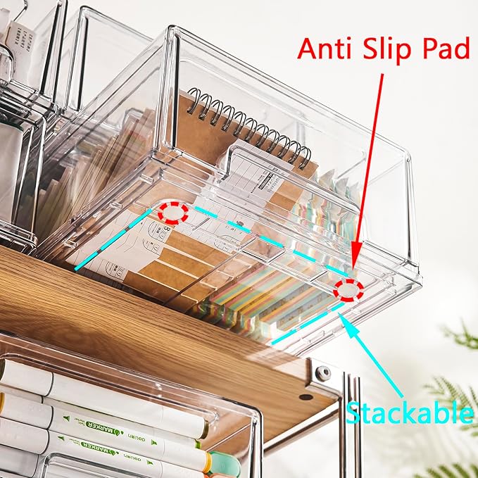 clear Drawer-Type Plastic Storage Box Bins Organizer，Family First Aid Kits Medicine cabinet Box Organizer,Closet ，Shelf，Ointments, Adhesive Bandages，Cosmetics,Office Items (clear, 4L)