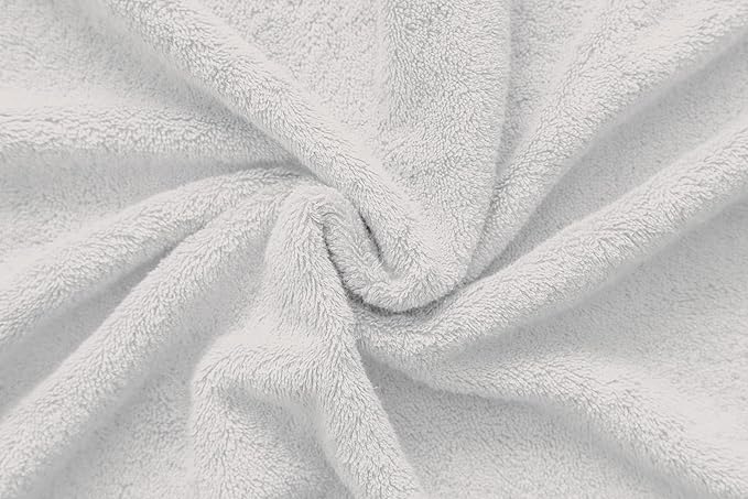 American Veteran Towel, Hand Towels for Bathroom Set of 4, 100% Cotton Turkish Hand Towel Sets Clearance Prime, Soft Drying Hand Face Towels, Silver Grey Hand Towels