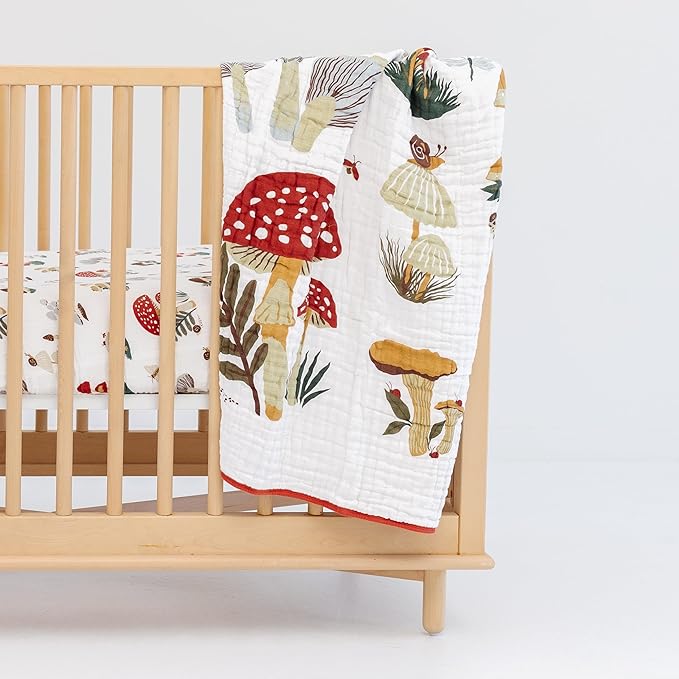 CLEMENTINE KIDS Reversible Quilts (Mushroom)