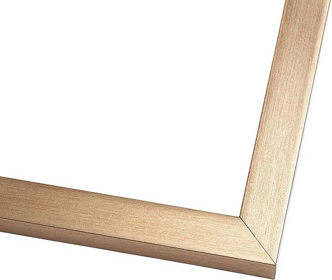 11.5x17 Frame with Mat - Bronze 14x19 Frame Wood Made to Display Print or Poster Measuring 11.5 x 17 Inches with White Photo Mat