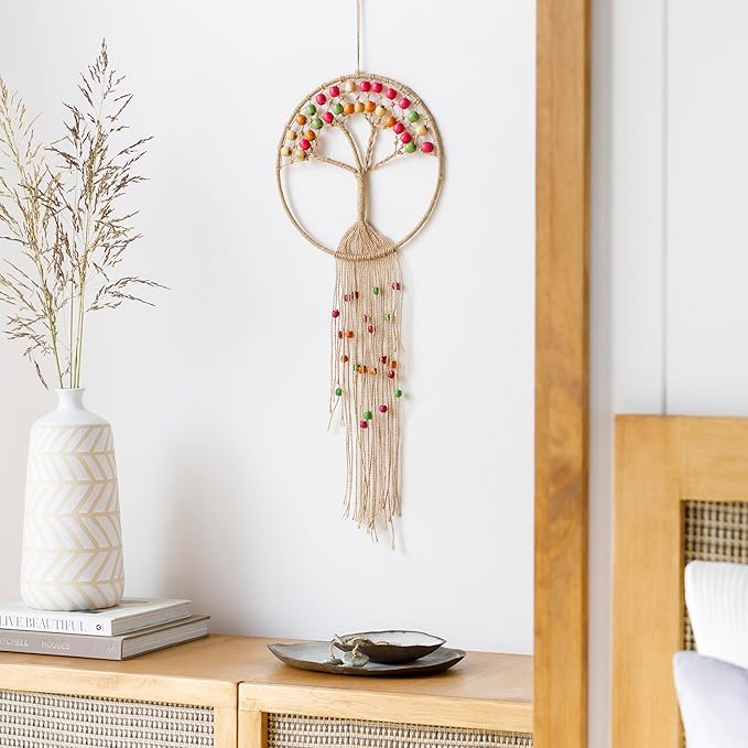 Mark&Day Wall Hanging, Kollerschlag Bohemian/Global Farmhouse Wheat Tapestry Wall Hanging for Living Room, Bedroom, Office or Kitchen (26" H x 11" W)