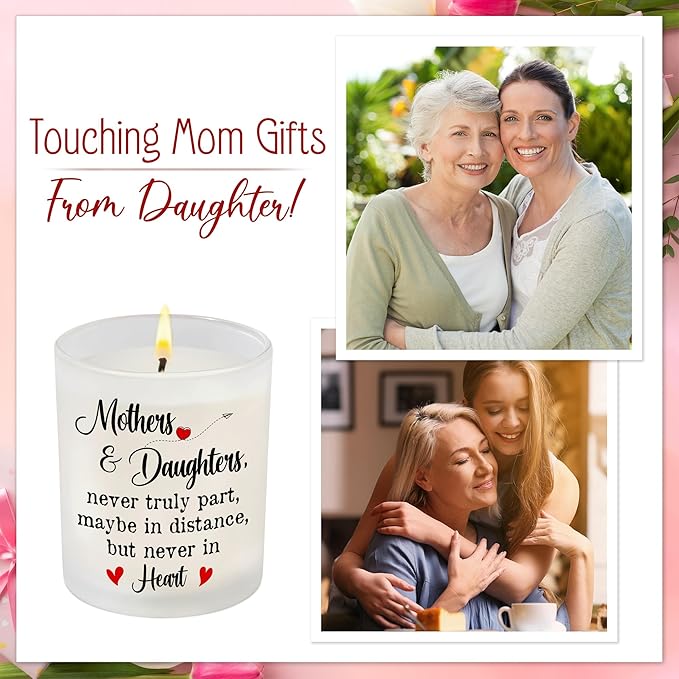 TEEZWONDER Mom Birthday Gifts from Daughter Son - Long Lasting Vanilla Lavender Candle 10 oz - Mom Gifts for Women Mama Gift Ideas Scented Candles for Women Mother Daughter Gift Ideas
