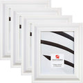 Craig Frames 21834812 8 x 10 Inch Picture Frame, Contemporary Upscale White, Set of 4