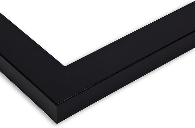 ArtToFrames Collage Photo Frame Double Mat with 2 - 7.5x8.5 Openings and Satin Black Frame