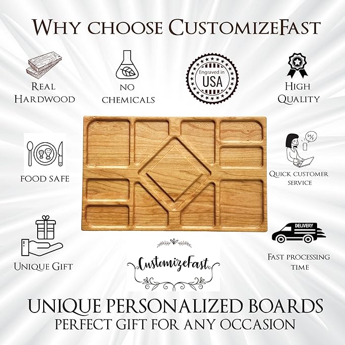 Personalized Charcuterie Board - Custom Engraved Cutting Board for Wedding, Anniversary, Engagement, Gift for Parents and Couple, Newlyweds, Housewarming Gifts for New Home, Christmas
