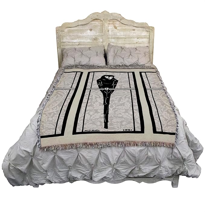 Pure Country Weavers Ara Blanket by Julie DeGraag - Bird Fine Art Gift Tapestry Throw Woven from Cotton - Made in The USA (72x54)