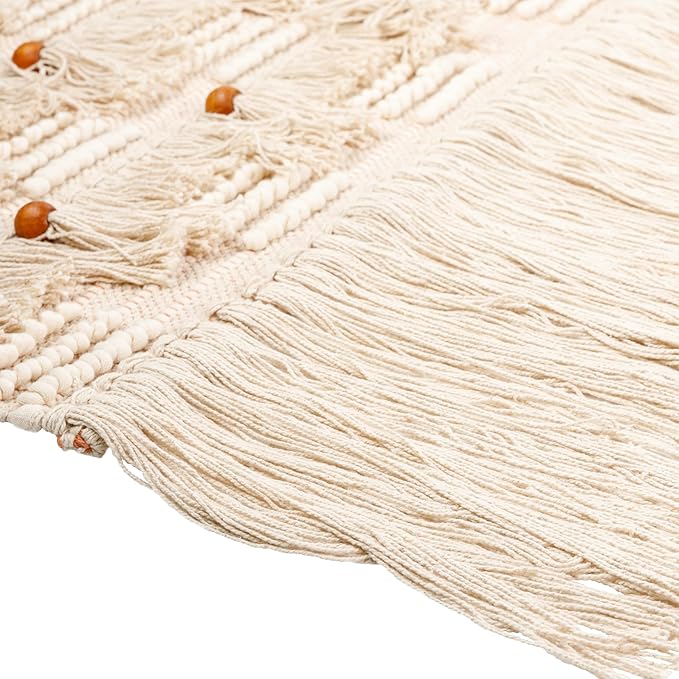 Mark&Day Wall Hanging, Trofaiach Coastal Farmhouse Beige Tapestry Wall Hanging for Living Room, Bedroom, Office or Kitchen (48"H x 24"W)
