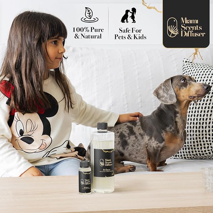 Deluxe Scent Inspired by Hyde's Hotel 17 Fl Oz - 500 ml Essential Oils Aroma for Home Office Diffuser Luxury Fragance Refill Aromatherapy Fresh Blend of Amber, Violet, Cedar, Leather and Sandalwood.