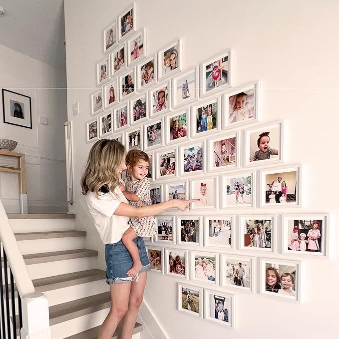 Mixtiles Official - Custom Photo Tiles - Personalized Printed Photos - Magnetic Wall Frames - Adhesive Sticker, No Nails - Various Sizes and Frames - large-set-Tile - Canvas Frame