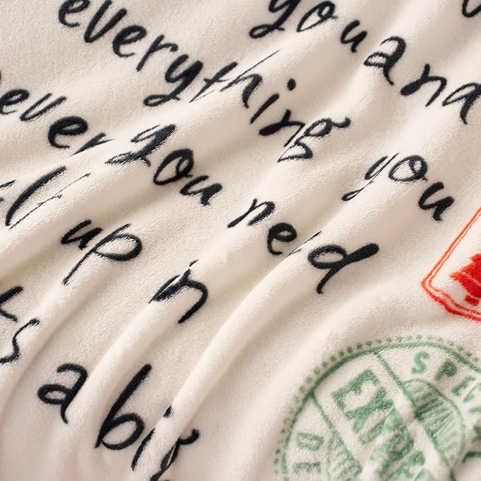 Joiedomi Birthday Gifts for Mom Soft Flannel Mom Blanket for Women Wife Grandma Mothers Day Anniversary Present from Daughter Son 50" x 60" Green