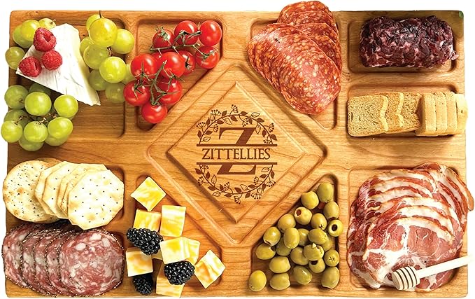Personalized Charcuterie Board - Custom Engraved Cutting Board for Wedding, Anniversary, Engagement, Gift for Parents and Couple, Newlyweds, Housewarming Gifts for New Home, Christmas