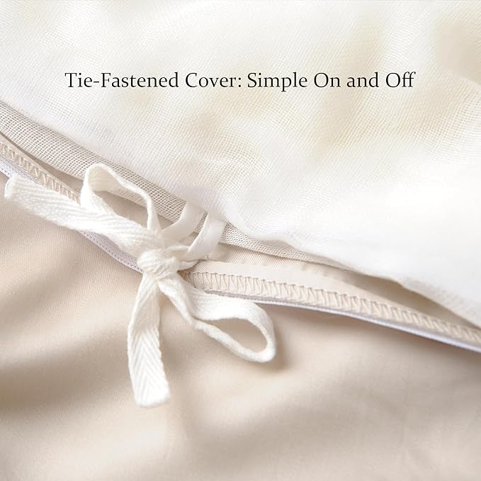 CUDDLE DREAMS Lightweight Silk Filled Comforter for Summer, Detachable Tencel Duvet Cover for Easy Care, Naturally Breathable (Light Pewter, King)