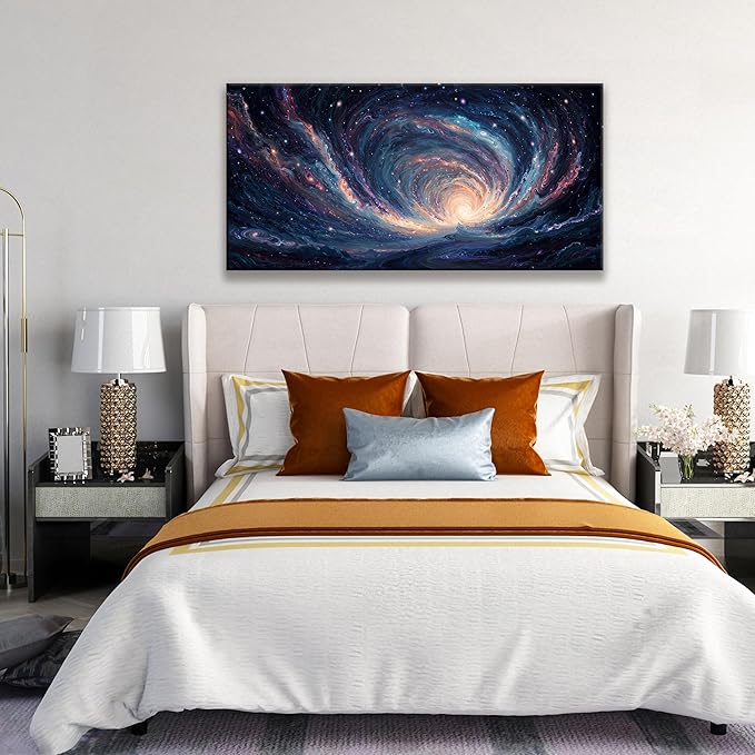 Abstract Wall Art Decor Prints Starry Sky Tunnel Art Work For Wall Decor Artwork Ready To Hang Wall Art For Living Room Office Kitchen Bathroom Bedroom 20x40 Inch