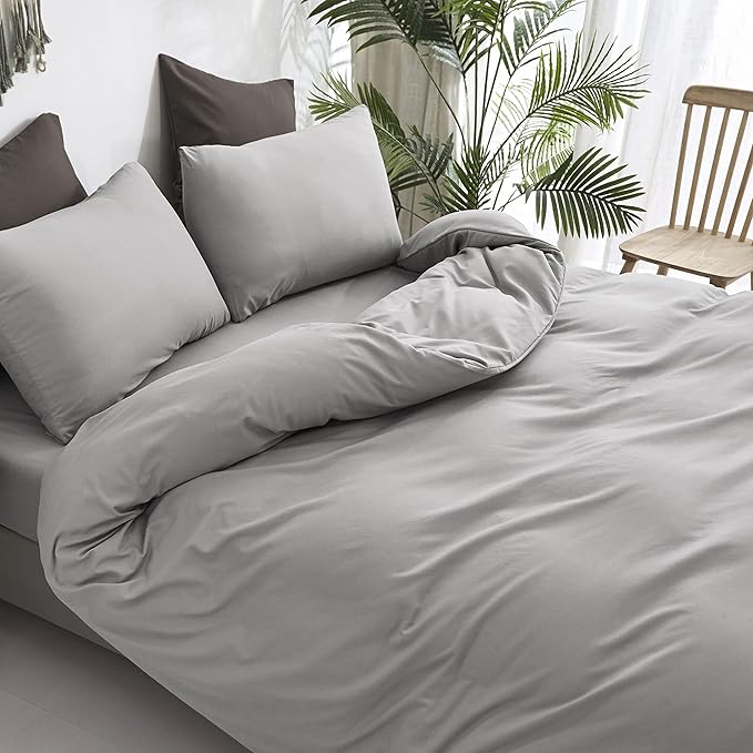 Silver Grey Comforter Sets Twin Light Gray Bedding Comforter Set Women Men Solid Pure Gray Blanket Quilts Fuzzy Breathable Light Grey Bedding Comforter Sets for Twin Bed