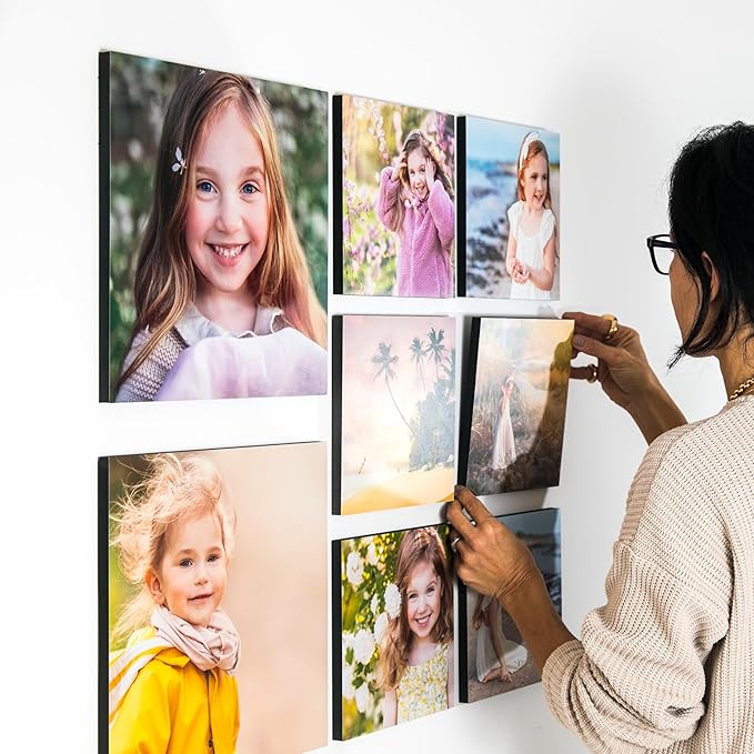 Storyboards Custom Canvas Prints with Your Photos, Peel & Stick No Damage Photo Prints, Custom Picture Canvas, Custom Photo Tiles (12 Boards, 16” x 16”)