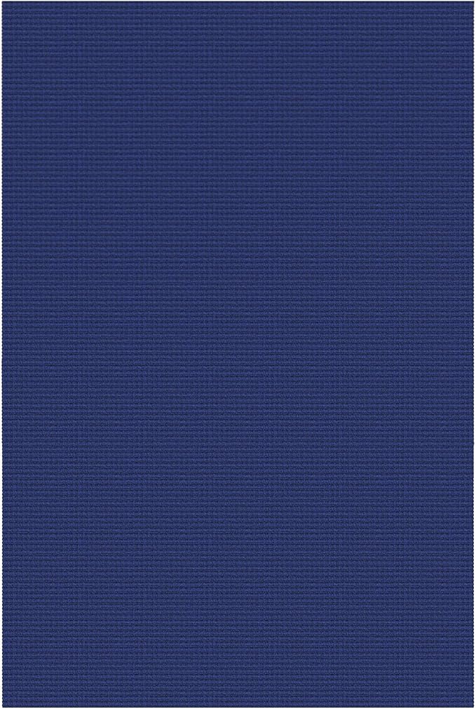 IOHOUZE Washable Area Rug 6x9 Non Slip Rugs for Living Room, Dining Room Rugs Bedroom Rug, Woven Braided Indoor Floor Carpet for Living Room Nursery, Royal Blue/Navy