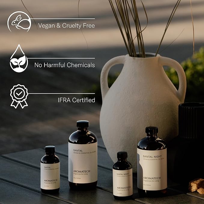 AromaTech Oud & Rose Aroma Oil for Scent Diffuser - 500 Milliliter