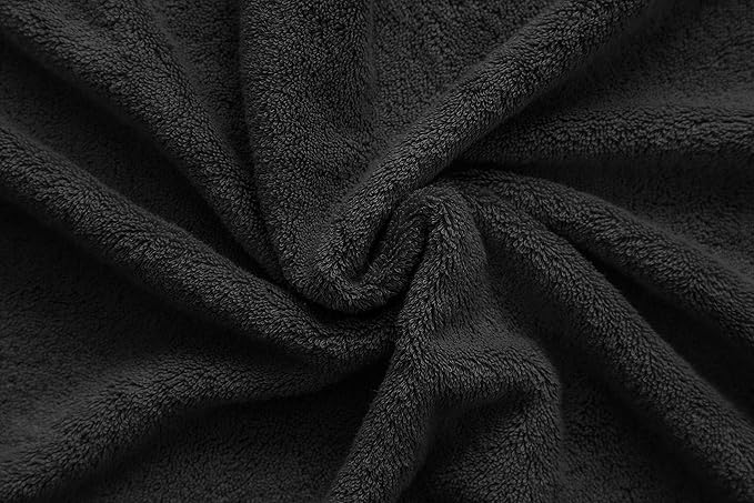 American Veteran Towel, Hand Towels for Bathroom Set of 4, 100% Cotton Turkish Hand Towel Sets Clearance Prime, Soft Drying Hand Face Towels, Black Hand Towels