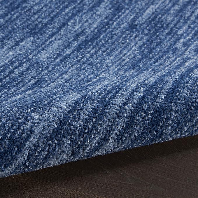 Nourison Home Essentials 6' x Round Navy Blue Fabric Outdoor Area Rug (6' Round)
