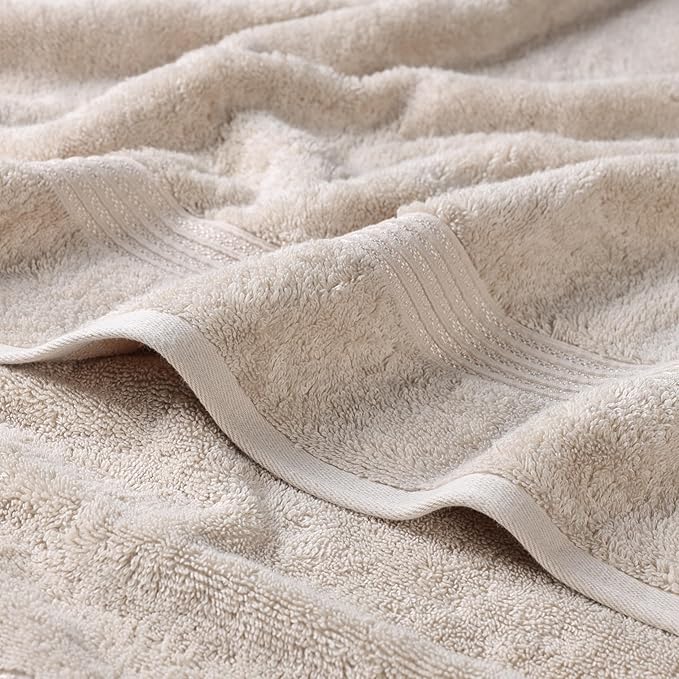 Superior Egyptian Cotton Hand Towel Set, Small Towels for Home Bathroom, Master, Guest Bath, Decor Essentials, Quick Dry, Absorbent, Kitchen, Spa, Hotel, Resort, Adult, Kids, Set of 8, Stone
