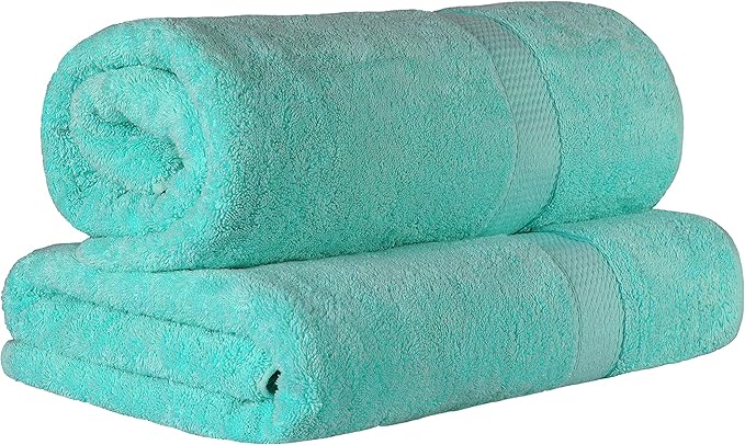 BLUENILEMILLS BNM 900 GSM Premium Quality Egyptian Cotton Bath Sheet Set, 2-Piece Highly Absorbent Sheets for Bathroom & Shower, Hotel & Spa Quality Lush, Durable Quick Dry