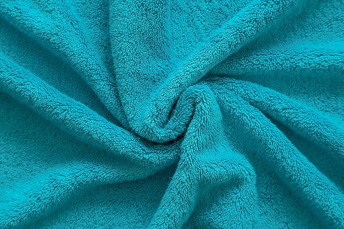 American Veteran Towel, Hand Towels for Bathroom Set of 4, 100% Cotton Turkish Hand Towel Sets Clearance Prime, Soft Hand Face Towels, Aqua Blue Hand Towels