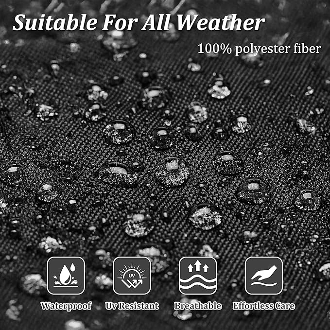 14 Pcs Outdoor Cushion Slipcovers Patio Cushion Covers Replacement Waterproof with Zipper for Outdoor Furniture, Patio Sofa Couch 3 Sizes, Covers Only