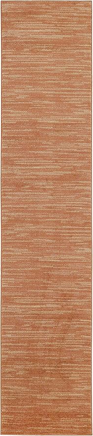 Nourison Home Essentials 6' Runner Rust Fabric Area Rug