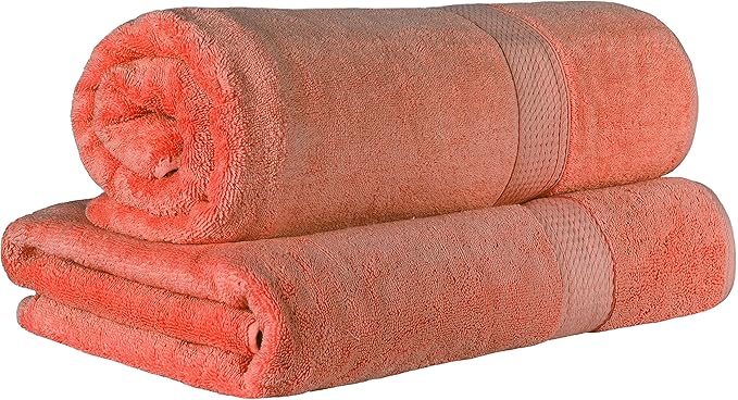 BLUENILEMILLS BNM 900 GSM Premium Quality Egyptian Cotton Bath Sheet Set, 2-Piece Highly Absorbent Sheets for Bathroom & Shower, Hotel & Spa Quality Lush, Durable Quick Dry