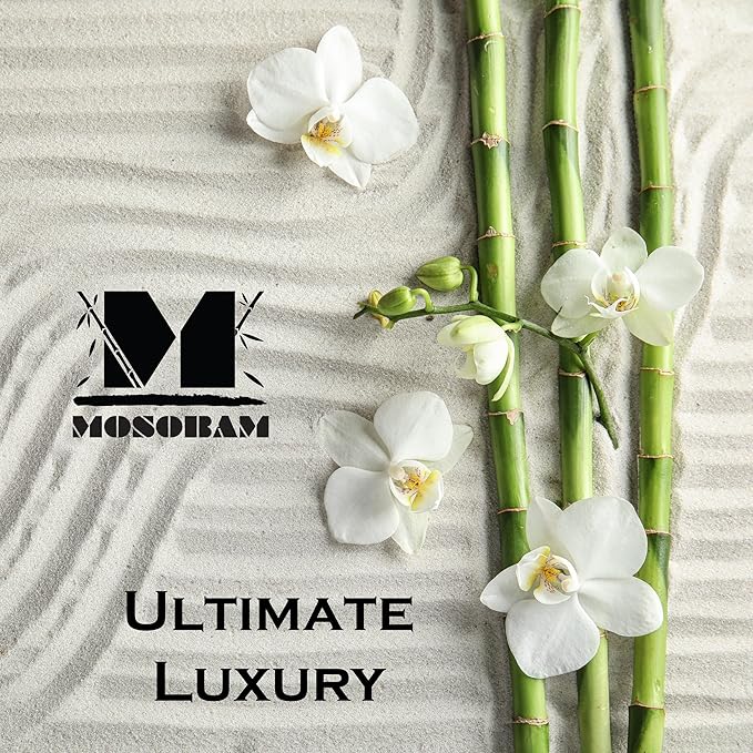 Mosobam Luxury Turkish 4pc Towel Set 30X58 16X30 Navy Blue 700 GSM Bamboo Viscose & Aegean Turkish Combed Cotton