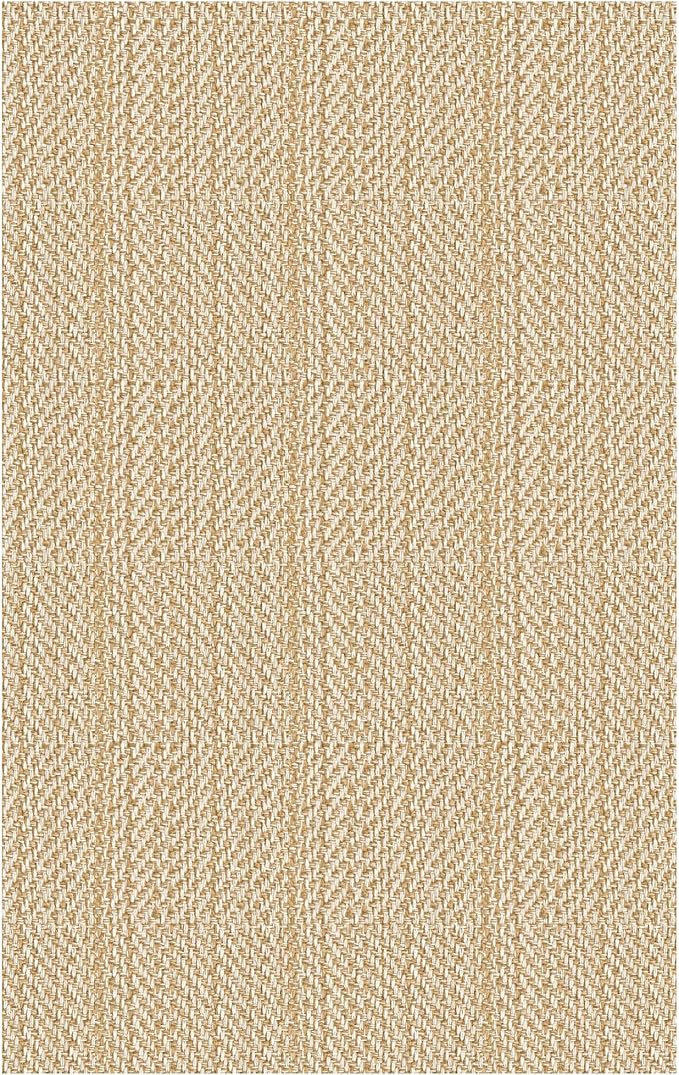 IOHOUZE Small Area Rug 2x3 Washable Woven Rugs for Entryway Non Slip Rubber Backed Front Door Rugs Indoor Doormat Throw Rug Floor Carpet for Entrance Kitchen, Warm Beige/Orange/Apricot