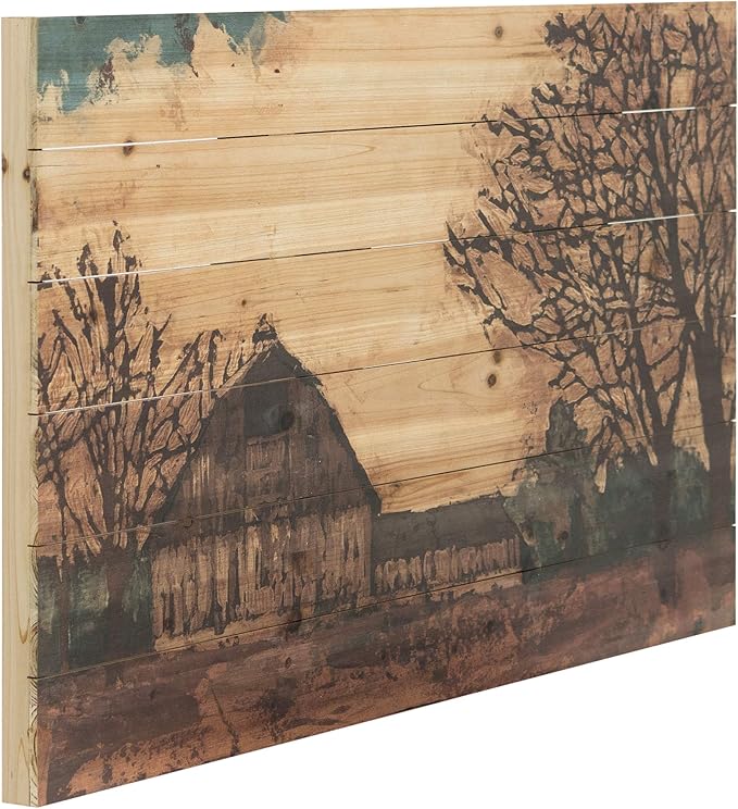 Empire Art Direct Erstwhile Barn 3 Digital Print on Solid Wood Wall Art, 24 in x 36 in x 1.5 in, Ready to Hang
