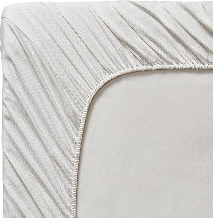 Vera Wang - King Sheet Set, Luxury Sateen Cotton Bedding, 800 Thread Count, Soft & Smooth Bedding Set (Lace Ivory, King)