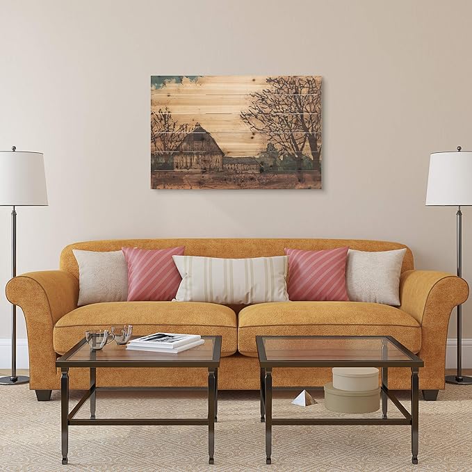 Empire Art Direct Erstwhile Barn 3 Digital Print on Solid Wood Wall Art, 24 in x 36 in x 1.5 in, Ready to Hang
