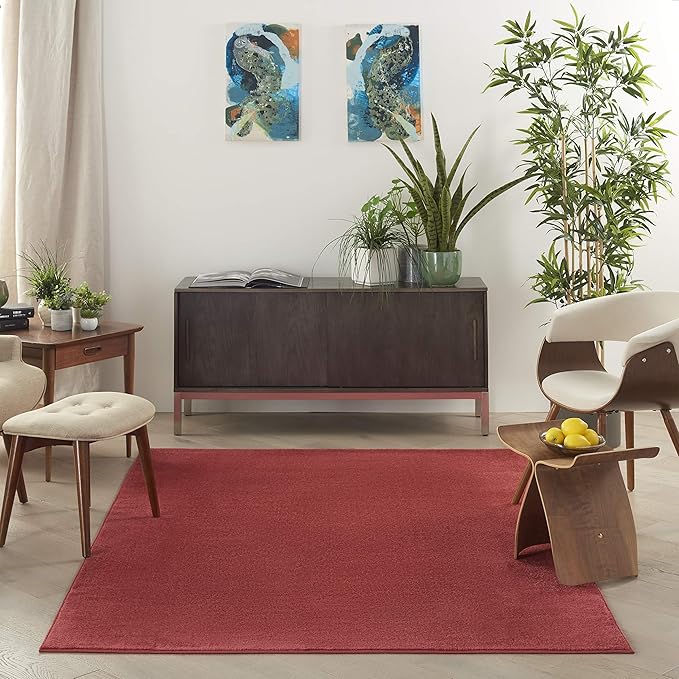 Nourison Home Essentials 5' x 7' Brick Red Outdoor Indoor/Outdoor Rug