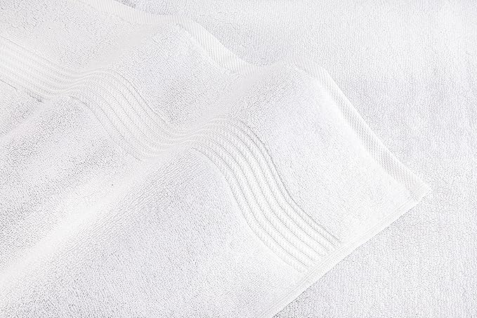 American Veteran Towel, Hand Towels for Bathroom Set of 4, 100% Cotton Turkish Hand Towel Sets Clearance Prime, Soft Drying Hand Face Towels, White Hand Towels