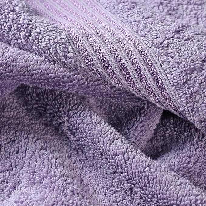 Superior Egyptian Cotton 10-Piece Face Towel Set , Small Towels For Facial, Spa, Quick Dry, Absorbent Towels, Bathroom Accessories, Guest Bath, Home Essentials, Washcloth, Airbnb, Royal Purple