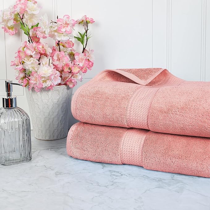 BLUENILEMILLS BNM 900 GSM Premium Quality Egyptian Cotton Bath Sheet Set, 2-Piece Highly Absorbent Sheets for Bathroom & Shower, Hotel & Spa Quality Lush, Durable Quick Dry