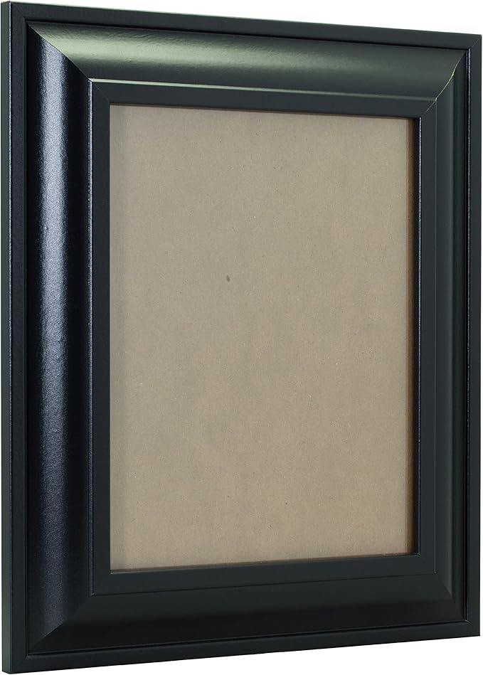 Craig Frames Upscale, 11x14 Picture Frame, Satin Black, Set of 4