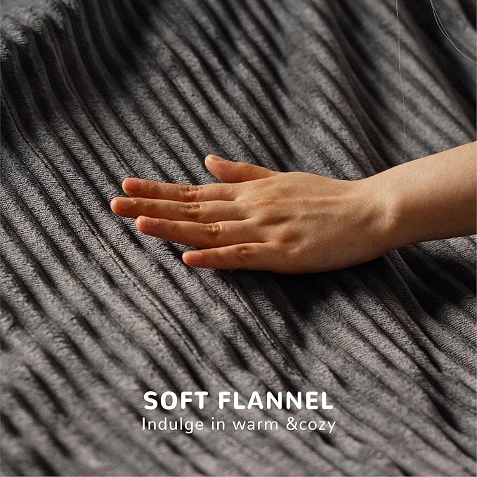 Heated Blanket Queen Size 84"x90",ETL Certification-6 Heating Levels Electric Blanket&1-10 Hour Auto Off,Heating Blanket with Dual Controller(Grey)