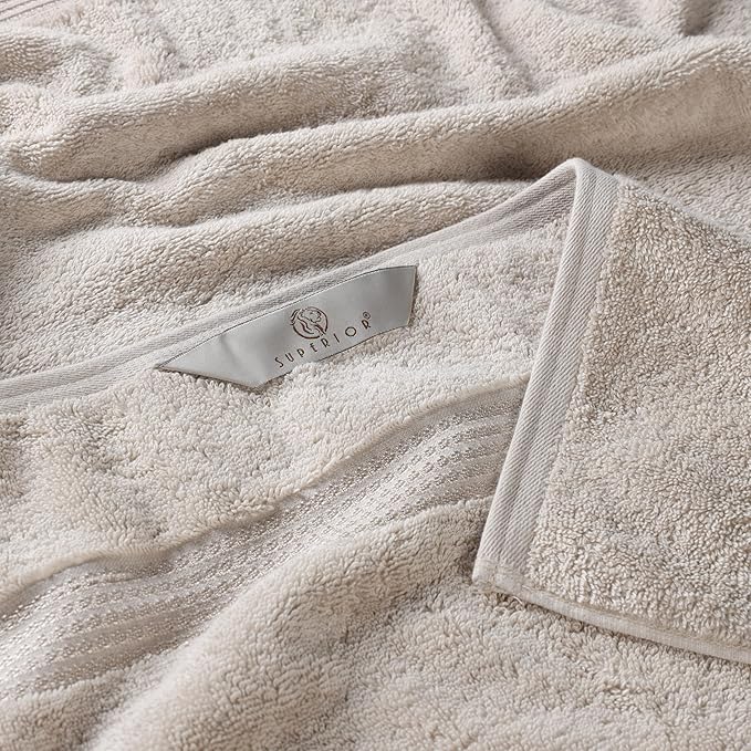 Superior Egyptian Cotton Hand Towel Set, Small Towels for Home Bathroom, Master, Guest Bath, Decor Essentials, Quick Dry, Absorbent, Kitchen, Spa, Hotel, Resort, Adult, Kids, Set of 8, Stone