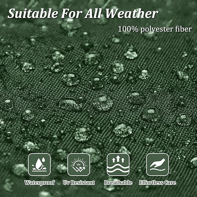 14 Pcs Outdoor Cushion Slipcovers Patio Cushion Covers Replacement Waterproof with Zipper for Outdoor Furniture, Patio Sofa Couch 3 Sizes, Covers Only