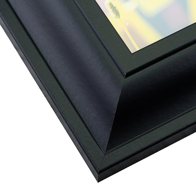 Craig Frames Upscale, 11x14 Picture Frame, Satin Black, Set of 4