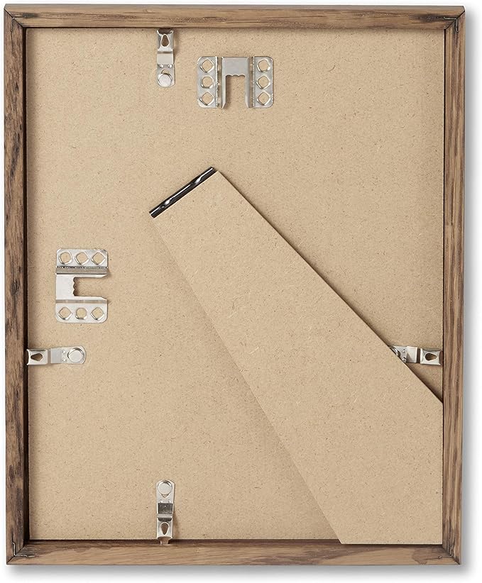 Opposite Wall - 8x8 in - Dark Solid Oak Wood Picture Frame - Lightweight, Versatile & Shatterproof - Wall Hanging Poster or Photo Frame - Wall Decor for Office, Gallery & Home