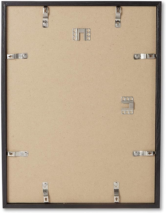Opposite Wall - 14x18 in - Black Solid Oak Wood Picture Frame - Lightweight, Versatile & Shatterproof - Wall Hanging Poster or Photo Frame - Wall Decor for Office, Gallery & Home