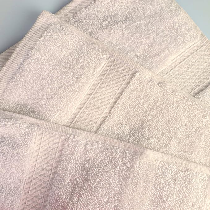 BNM Egyptian Cotton Heavyweight Towels, Ideal For Bathroom, Shower, Spa, 800 GSM Bath Towels, Highly-Absorbent, Luxury Bathroom Essentials, Ultra-Soft Plush Home Basics, Bath Towel Set of 4, Cream