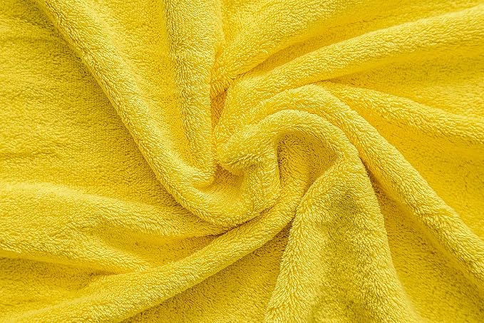 American Veteran Towel, Hand Towels for Bathroom Set of 4, 100% Cotton Turkish Hand Towel Sets Clearance Prime, Soft Drying Hand Face Towels, Yellow Hand Towels